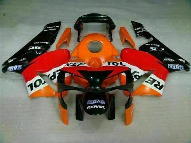CBR 600 RR 2003-2004 Motorrad Verkleidungen - Orange Repsol