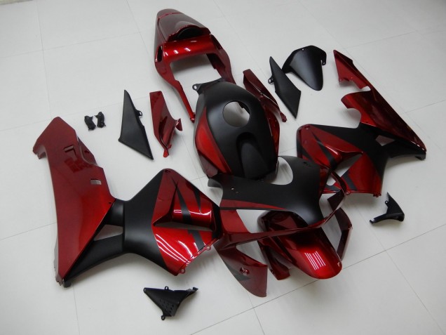CBR 600 RR 2003-2004 Motorrad Verkleidungen - Rot Schwarz CBR 600 RR 2003-2004 Motorrad Verkleidungen - Rot Schwarz