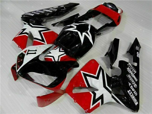 CBR 600 RR 2003-2004 Motorrad Verkleidungen - Schwarz Weiß 11 CBR 600 RR 2003-2004 Motorrad Verkleidungen - Schwarz Weiß 11