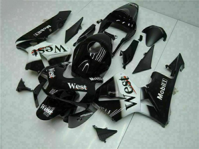 CBR 600 RR 2003-2004 Motorrad Verkleidungen - Schwarz West CBR 600 RR 2003-2004 Motorrad Verkleidungen - Schwarz West