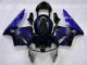 CBR 600 RR 2003-2004 Motorrad Verkleidungen - Schwarz mit Blaur Flamme CBR 600 RR 2003-2004 Motorrad Verkleidungen - Schwarz mit Blaur Flamme