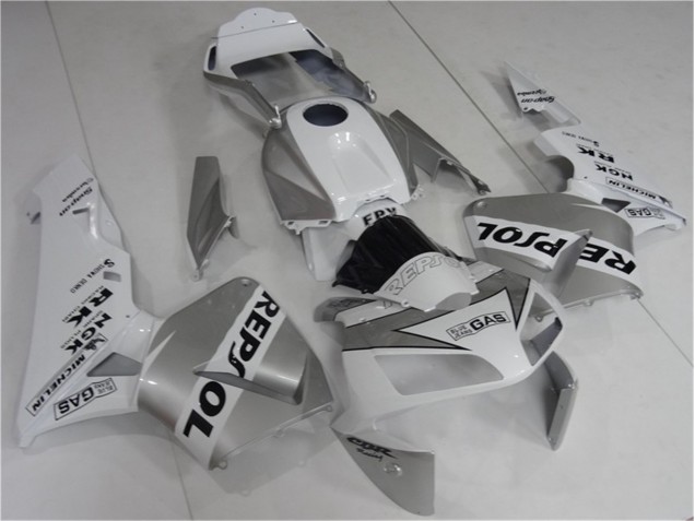CBR 600 RR 2003-2004 Motorrad Verkleidungen - Silver Weiß Schwarz Repsol CBR 600 RR 2003-2004 Motorrad Verkleidungen - Silver Weiß Schwarz Repsol