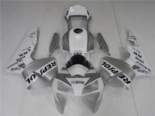 CBR 600 RR 2003-2004 Motorrad Verkleidungen - Silver Weiß Schwarz Repsol CBR 600 RR 2003-2004 Motorrad Verkleidungen - Silver Weiß Schwarz Repsol