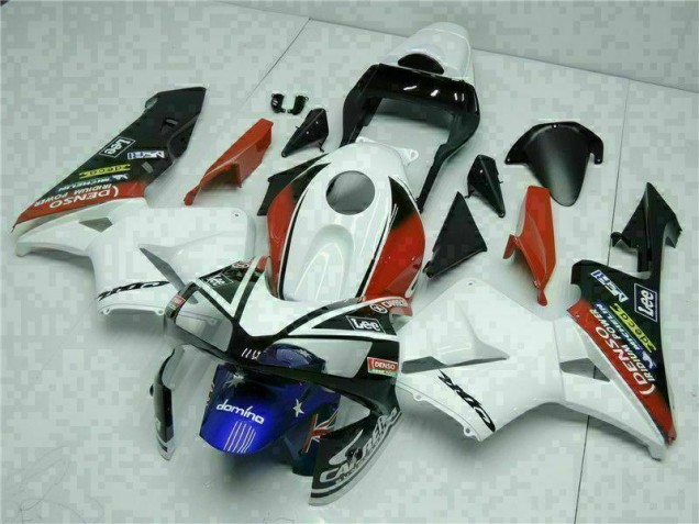 CBR 600 RR 2003-2004 Motorrad Verkleidungen - Weiß Blau CBR 600 RR 2003-2004 Motorrad Verkleidungen - Weiß Blau