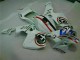 CBR 600 RR 2003-2004 Motorrad Verkleidungen - Weiß Blau R 2