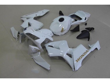 CBR 600 RR 2003-2004 Motorrad Verkleidungen - Weiß Gold