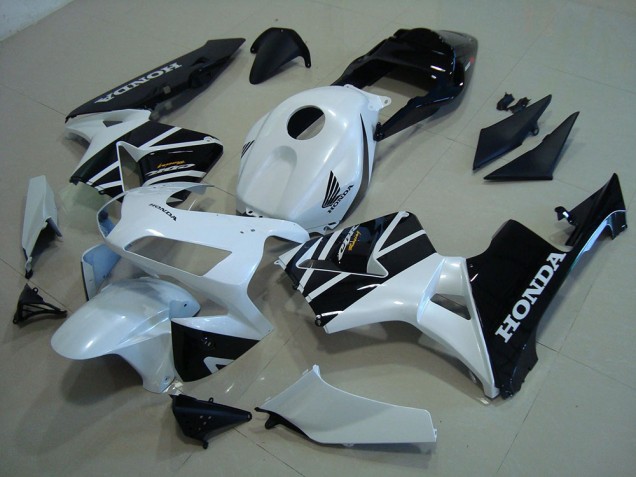 CBR 600 RR 2003-2004 Motorrad Verkleidungen - Weiß Schwarz CBR 600 RR 2003-2004 Motorrad Verkleidungen - Weiß Schwarz
