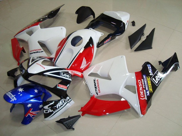 CBR 600 RR 2003-2004 Motorrad Verkleidungen - Weiß Schwarz Rot Lee CBR 600 RR 2003-2004 Motorrad Verkleidungen - Weiß Schwarz Rot Lee