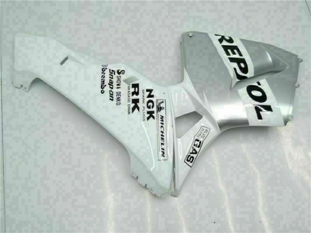 CBR 600 RR 2003-2004 Motorrad Verkleidungen - Weiß Silber Repsol CBR 600 RR 2003-2004 Motorrad Verkleidungen - Weiß Silber Repsol