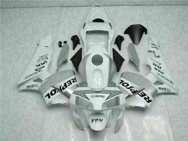 CBR 600 RR 2003-2004 Motorrad Verkleidungen - Weiß Silber Repsol CBR 600 RR 2003-2004 Motorrad Verkleidungen - Weiß Silber Repsol