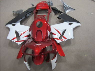 CBR 600 RR 2003-2004 Motorrad Vollverkleidung - Rot Weiß