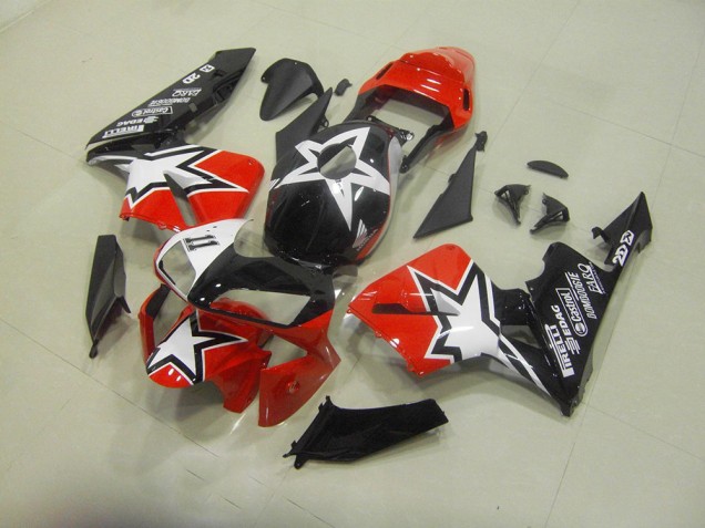 CBR 600 RR 2003-2004 Motorrad Vollverkleidung - Schwarz Rot CBR 600 RR 2003-2004 Motorrad Vollverkleidung - Schwarz Rot