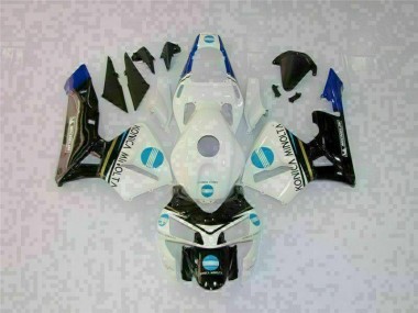 CBR 600 RR 2003-2004 Motorrad Vollverkleidung - Weiß Schwarz
