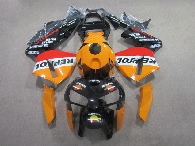 CBR 600 RR 2005-2006 Motorrad Verkleidung - Orange Schwarz Repsol CBR 600 RR 2005-2006 Motorrad Verkleidung - Orange Schwarz Repsol