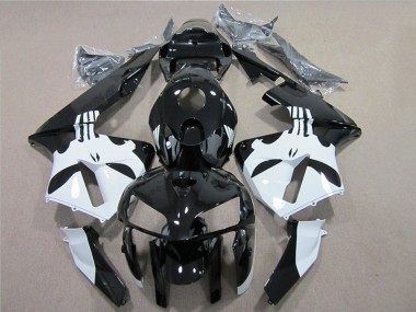 CBR 600 RR 2005-2006 Motorrad Verkleidung - Schwarz Weiß