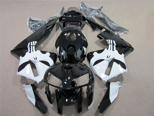 CBR 600 RR 2005-2006 Motorrad Verkleidung - Schwarz Weiß CBR 600 RR 2005-2006 Motorrad Verkleidung - Schwarz Weiß