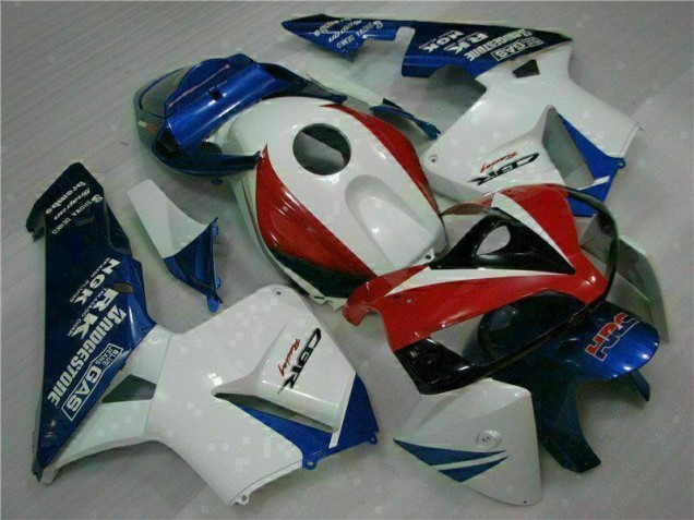 CBR 600 RR 2005-2006 Motorrad Verkleidung - Weiß Blau CBR 600 RR 2005-2006 Motorrad Verkleidung - Weiß Blau