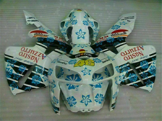 CBR 600 RR 2005-2006 Motorrad Verkleidung - Weiß Blau Nastro Azzurro 46 CBR 600 RR 2005-2006 Motorrad Verkleidung - Weiß Blau Nastro Azzurro 46