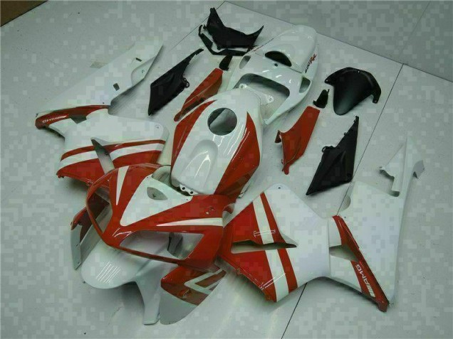 CBR 600 RR 2005-2006 Motorrad Verkleidung - Weiß Rot CBR 600 RR 2005-2006 Motorrad Verkleidung - Weiß Rot
