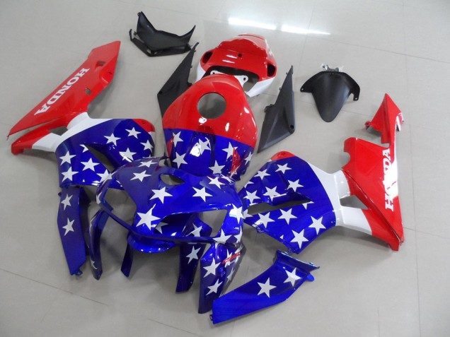 CBR 600 RR 2005-2006 Motorrad Verkleidungen - Amerikanische Flagge CBR 600 RR 2005-2006 Motorrad Verkleidungen - Amerikanische Flagge