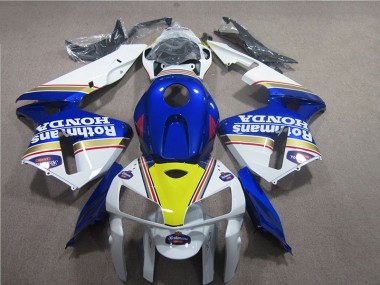 CBR 600 RR 2005-2006 Motorrad Verkleidungen - Blau Weiß Rothmans