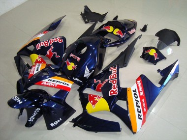 CBR 600 RR 2005-2006 Motorrad Verkleidungen - Dunkel blau Rot Bull Repsol