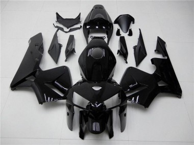 CBR 600 RR 2005-2006 Motorrad Verkleidungen - Glänzend Schwarz