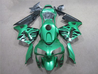 CBR 600 RR 2005-2006 Motorrad Verkleidungen - Grün Schwarz