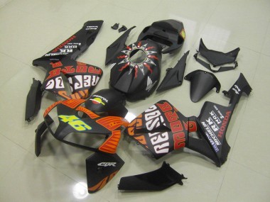 CBR 600 RR 2005-2006 Motorrad Verkleidungen - Matt Schwarzer Rossi
