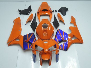 CBR 600 RR 2005-2006 Motorrad Verkleidungen - Orange Blau
