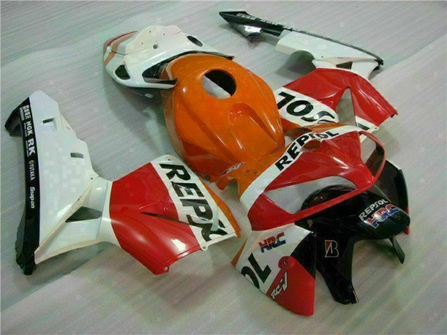 CBR 600 RR 2005-2006 Motorrad Verkleidungen - Orange Schwarz Repsol CBR 600 RR 2005-2006 Motorrad Verkleidungen - Orange Schwarz Repsol