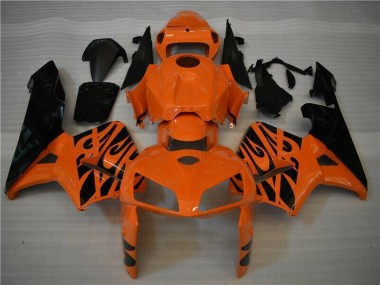 CBR 600 RR 2005-2006 Motorrad Verkleidungen & Plastik - Orange Schwarz