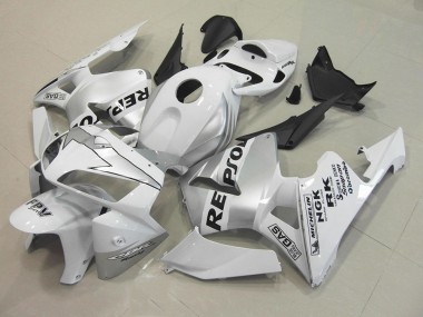CBR 600 RR 2005-2006 Motorrad Verkleidungen - Repsol Weiß Silber