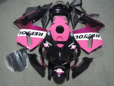 CBR 600 RR 2005-2006 Motorrad Verkleidungen - Rosa Schwarz Repsol