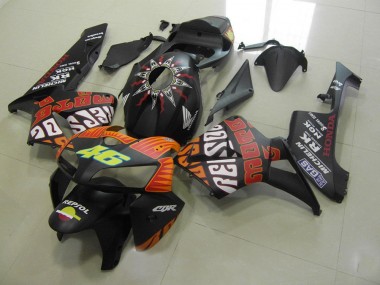 CBR 600 RR 2005-2006 Motorrad Verkleidungen - Rossi Matt Schwarz