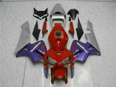 CBR 600 RR 2005-2006 Motorrad Verkleidungen - Rot Lila