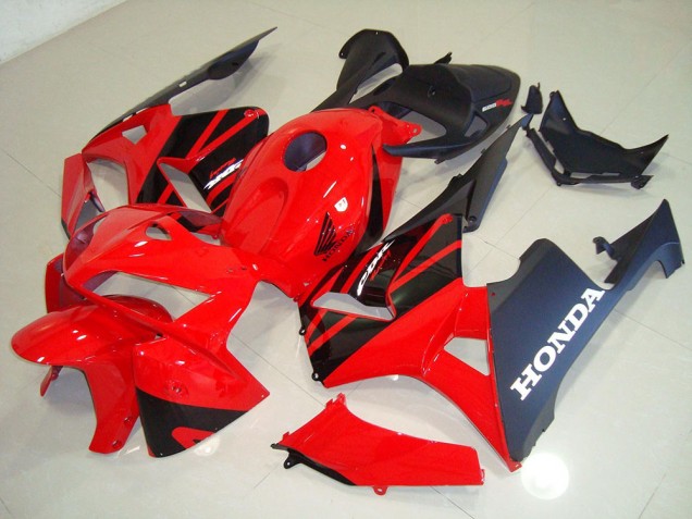 CBR 600 RR 2005-2006 Motorrad Verkleidungen - Rot Schwarz CBR 600 RR 2005-2006 Motorrad Verkleidungen - Rot Schwarz