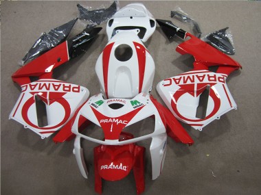 CBR 600 RR 2005-2006 Motorrad Verkleidungen - Rot Weiß PRAMAC