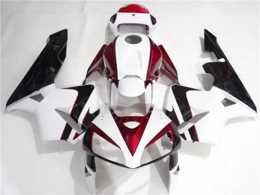 CBR 600 RR 2005-2006 Motorrad Verkleidungen - Rot Weiß Schwarz