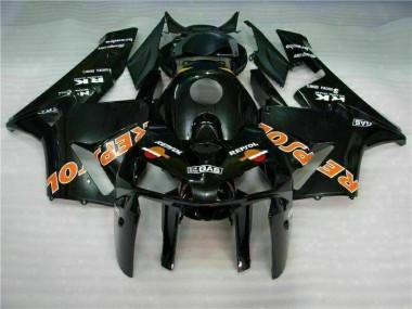 CBR 600 RR 2005-2006 Motorrad Verkleidungen - Schwarz Repsol