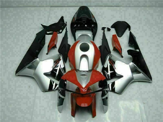 CBR 600 RR 2005-2006 Motorrad Verkleidungen - Schwarz Silber Rot CBR 600 RR 2005-2006 Motorrad Verkleidungen - Schwarz Silber Rot