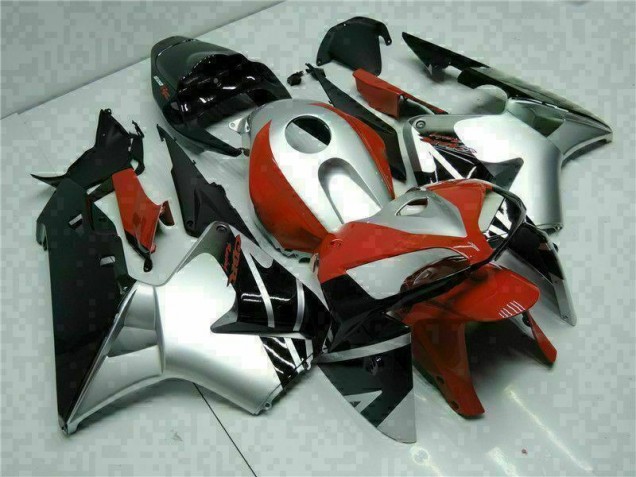 CBR 600 RR 2005-2006 Motorrad Verkleidungen - Schwarz Silber Rot CBR 600 RR 2005-2006 Motorrad Verkleidungen - Schwarz Silber Rot