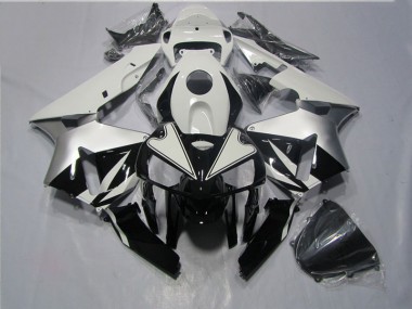 CBR 600 RR 2005-2006 Motorrad Verkleidungen - Schwarz Weiß