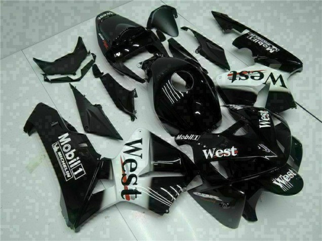 CBR 600 RR 2005-2006 Motorrad Verkleidungen - Schwarz West