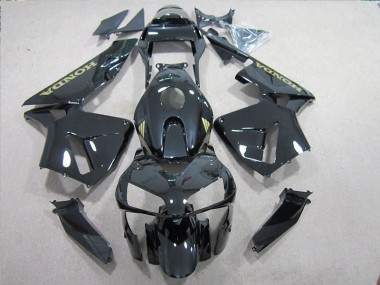 CBR 600 RR 2005-2006 Motorrad Verkleidungen - Schwarz und Gold Aufkleber