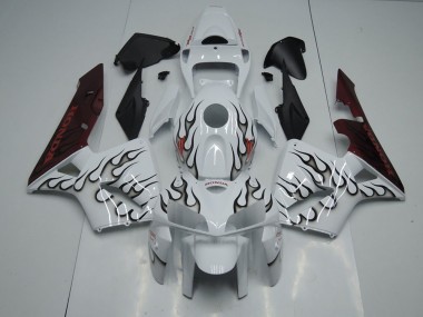 CBR 600 RR 2005-2006 Motorrad Verkleidungen - Schwarze Flamme
