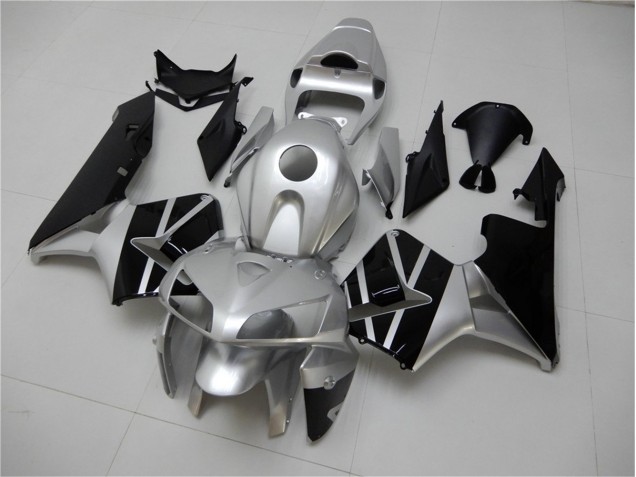 CBR 600 RR 2005-2006 Motorrad Verkleidungen - Silber Schwarz CBR 600 RR 2005-2006 Motorrad Verkleidungen - Silber Schwarz