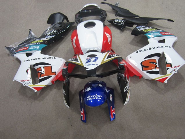 CBR 600 RR 2005-2006 Motorrad Verkleidungen - Weiß Blau 27 CBR 600 RR 2005-2006 Motorrad Verkleidungen - Weiß Blau 27
