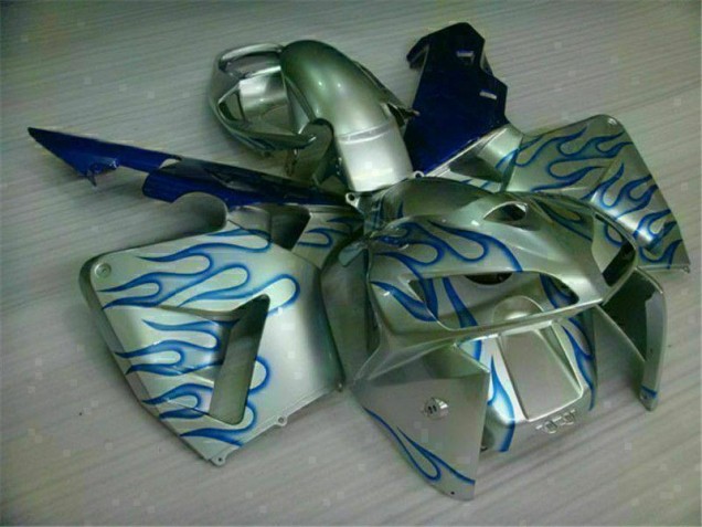 CBR 600 RR 2005-2006 Motorrad Verkleidungen - Weiß Blau Flamme CBR 600 RR 2005-2006 Motorrad Verkleidungen - Weiß Blau Flamme