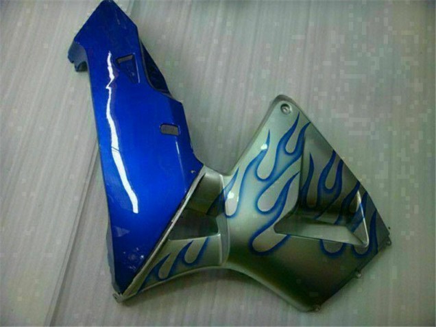 CBR 600 RR 2005-2006 Motorrad Verkleidungen - Weiß Blau Flamme CBR 600 RR 2005-2006 Motorrad Verkleidungen - Weiß Blau Flamme